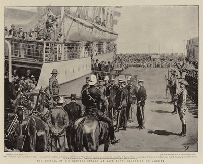 The Arrival of Sir Redvers Buller at Cape Town, Reception on Landing by Frank Dadd